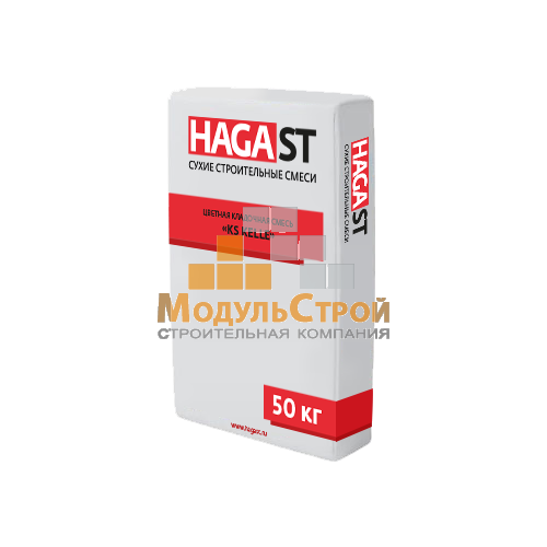 Кладочный раствор HagaST KS - 750 для кирпича с водопоглощением 5-12% 50кг Желтый