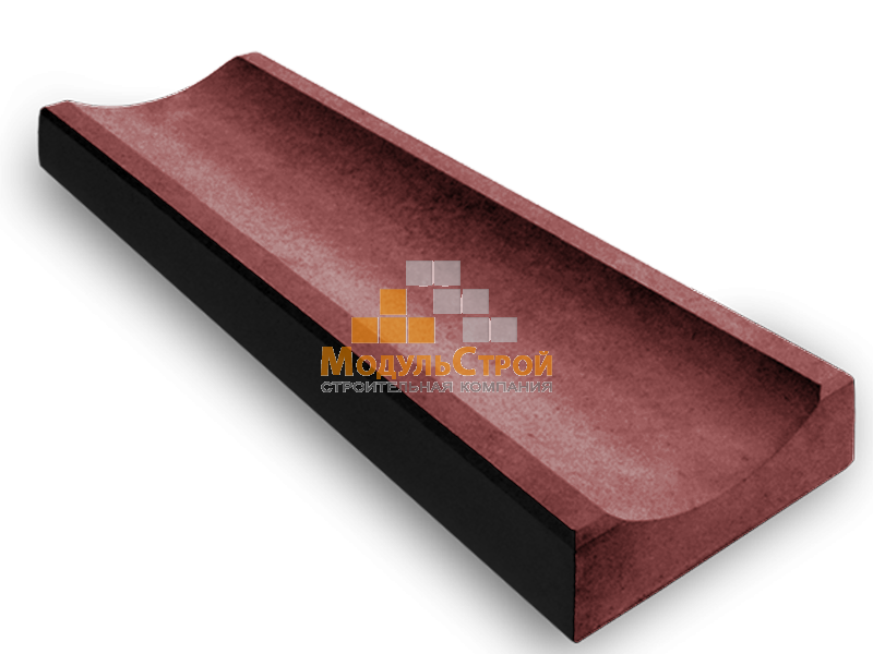 Лоток бетонный водоотводный ЛВ-1 красный