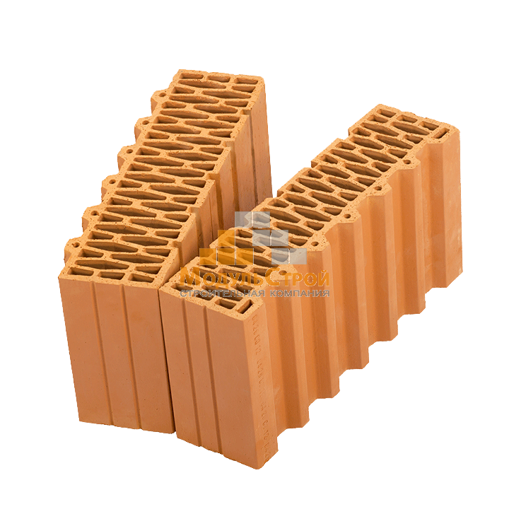 Блок керамический доборный элемент поризованный Wienerberger Porotherm 44 1/2, 12.4 NF М100