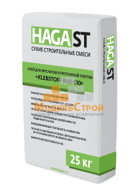 Клей для газосиликатных и пенобетонных блоков HagaST KAS-510