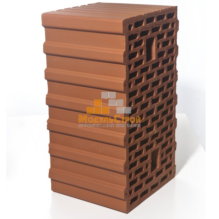 Блок керамический крупноформатный поризованный BRAER (Браер ) Ceramic Thermo BLOCK 44, 12,4 NF М100
